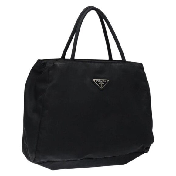 PRADA Hand Bag Nylon Black Auth - Picture 4 of 16